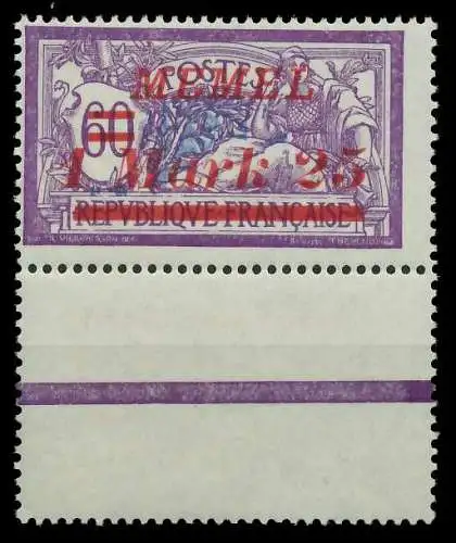 MEMEL 1922 Nr 65 postfrisch URA 887C52