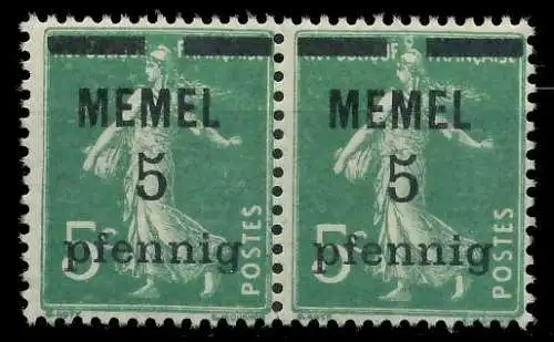 MEMEL 1920 Nr 18b postfrisch WAAGR PAAR 887CEA