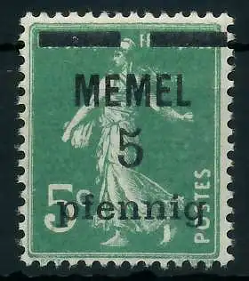 MEMEL 1920 Nr 18b postfrisch 887D0E