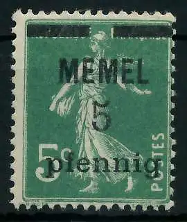 MEMEL 1920 Nr 18b postfrisch 887D1E
