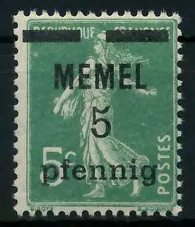 MEMEL 1920 Nr 18b postfrisch 887D42
