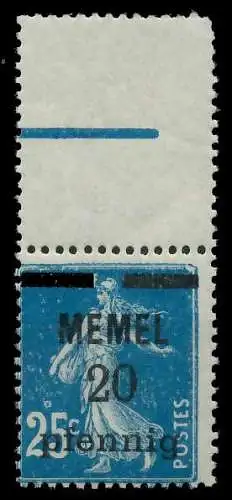 MEMEL 1920 Nr 20b postfrisch ORA 887D7A