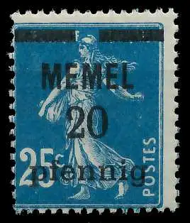 MEMEL 1920 Nr 20b postfrisch 887D92