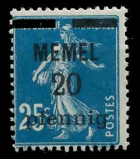 MEMEL 1920 Nr 20b postfrisch 887D9E