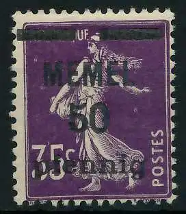 MEMEL 1920 Nr 23a postfrisch 887DA2