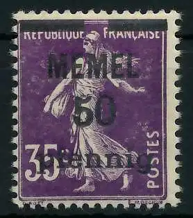 MEMEL 1920 Nr 23a postfrisch 887DB2