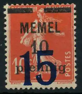 MEMEL 1921 Nr 34 postfrisch 887DB6