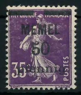 MEMEL 1920 Nr 23a postfrisch 887DBA