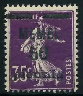 MEMEL 1920 Nr 23a postfrisch 887DC2