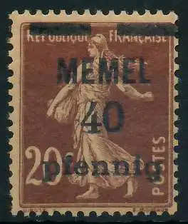 MEMEL 1920 Nr 22b postfrisch 887DCE