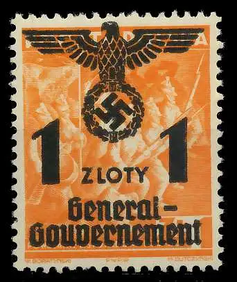 GENERALGOUVERNEMENT Nr 27 postfrisch 889E26