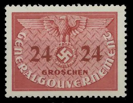 GENERALGOUVERNEMENT DIENST Nr 6 postfrisch 889F62