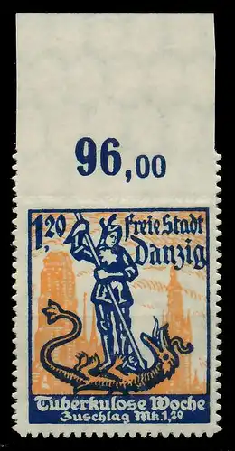 DANZIG 1921 Nr 92 postfrisch ORA 88D04A