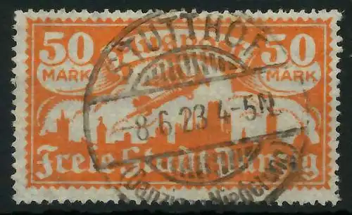 DANZIG 1923 Nr 134Y zentrisch gestempelt gepr. 88D1C2