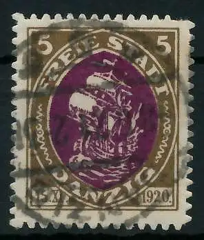 DANZIG 1921 Nr 53 zentrisch gestempelt 88D516