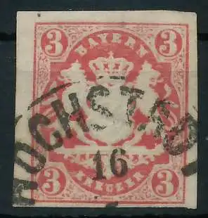 WAPPEN-AUSGABE 1867-1868 Nr 15 gestempelt 88FE92