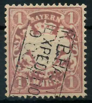 BAYERN WAPPEN-AUSGABE 1876-1911 Nr 53yb gestempelt 88FF82