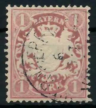 BAYERN WAPPEN-AUSGABE 1876-1911 Nr 53xa gestempelt 88FF8A