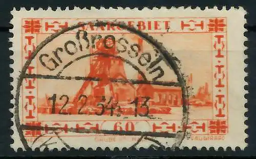 SAARGEBIET 1930 Nr 143 zentrisch gestempelt 893EEA