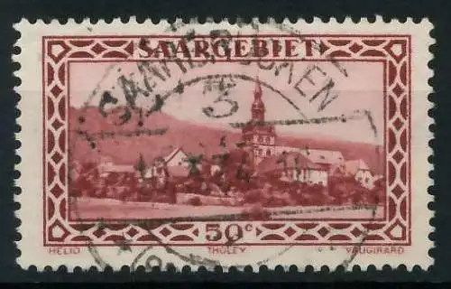 SAARGEBIET 1926 Nr 114 zentrisch gestempelt 893EEE