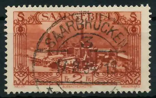 SAARGEBIET 1926 Nr 119 zentrisch gestempelt 893F0E