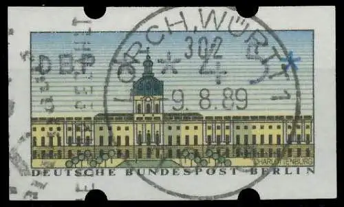 BERLIN ATM 1987 Nr 1-045 gestempelt 89408A