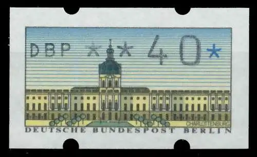 BERLIN ATM 1987 Nr 1-040 postfrisch 8940B2