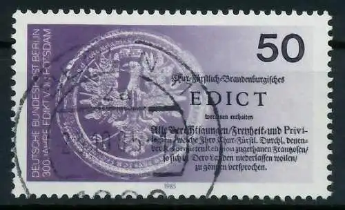 BERLIN 1985 Nr 743 gestempelt 894172