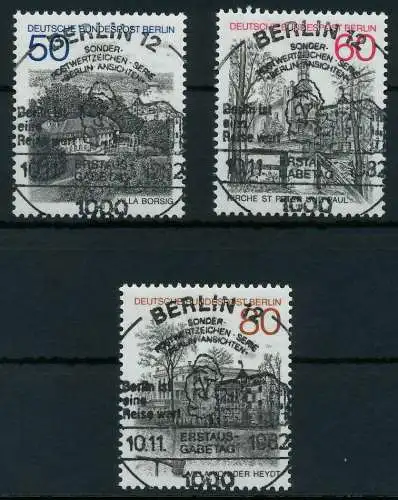 BERLIN 1982 Nr 685-687 ESST zentrisch gestempelt 8941FA