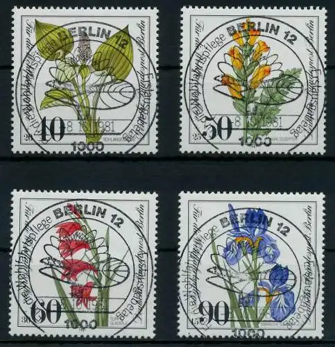BERLIN 1981 Nr 650-653 ESST zentrisch gestempelt 894226