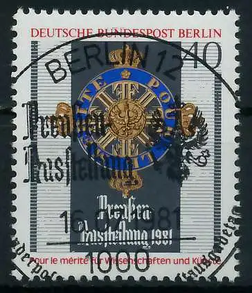 BERLIN 1981 Nr 648 ESST zentrisch gestempelt 89422E