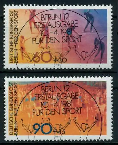 BERLIN 1981 Nr 645-646 ESST zentrisch gestempelt 894246