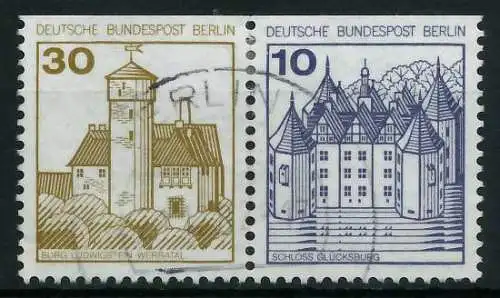 BERLIN ZUSAMMENDRUCK Nr W65 gestempelt WAAGR PAAR 89426A
