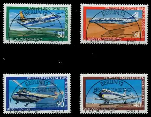 BERLIN 1980 Nr 617-620 ESST zentrisch gestempelt 89429A
