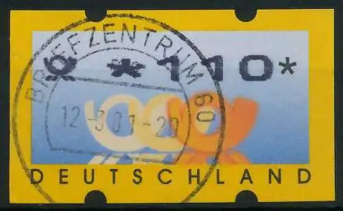 BRD ATM 1999 Nr 3-2-0110 zentrisch gestempelt 895F92