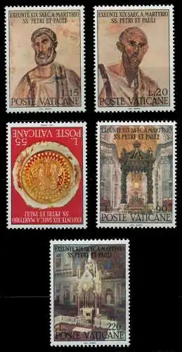 VATIKAN 1967 Nr 523-527 postfrisch S019BEA