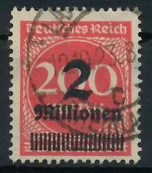 DEUTSCHES REICH 1923 HOCHINFLA Nr 309AWa gestempelt gepr 8991AE