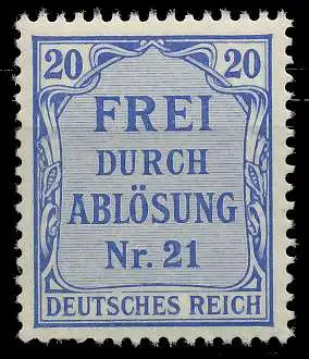 DEUTSCHES REICH DIENSTMARKEN 1903 05 Nr 5 postfrisch 89C44A