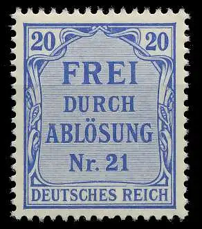 DEUTSCHES REICH DIENSTMARKEN 1903 05 Nr 5 postfrisch 89C452