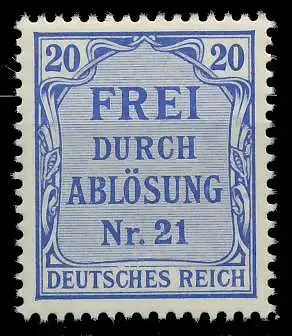 DEUTSCHES REICH DIENSTMARKEN 1903 05 Nr 5 postfrisch 89C462