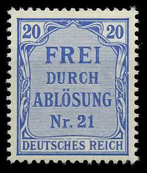 DEUTSCHES REICH DIENSTMARKEN 1903 05 Nr 5 postfrisch 89C472