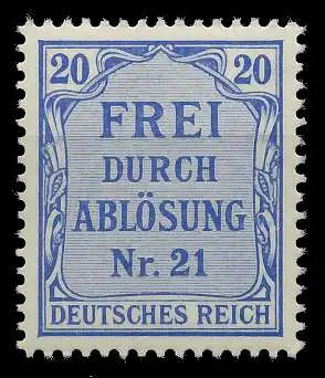 DEUTSCHES REICH DIENSTMARKEN 1903 05 Nr 5 postfrisch 89C492