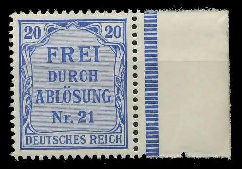 DEUTSCHES REICH DIENSTMARKEN 1903 05 Nr 5 postfrisch SR 89C496