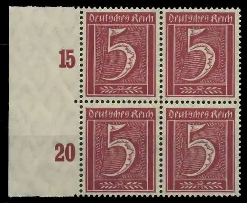 DEUTSCHES REICH 1921 INFLATION Nr 158 postfrisch VIERER 89C4B6