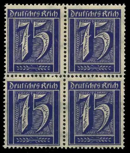DEUTSCHES REICH 1921 INFLATION Nr 185 postfrisch VIERER 89C4D2