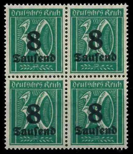 DEUTSCHES REICH 1923 HOCHINFLA Nr 278X postfrisch VIERE 89C52E