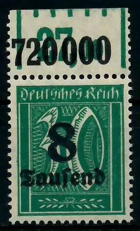 DEUTSCHES REICH 1923 HOCHINFLA Nr 278XP OR postfrisch O 89C542