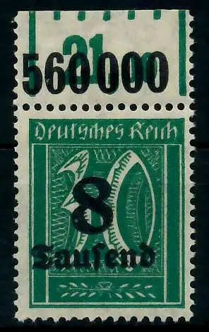 DEUTSCHES REICH 1923 HOCHINFLA Nr 278XP OR postfrisch O 89C55A