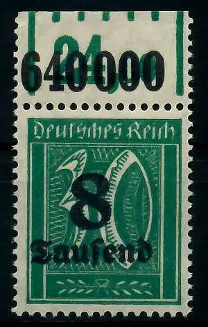 DEUTSCHES REICH 1923 HOCHINFLA Nr 278XP OR postfrisch O 89C562