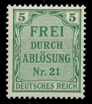 DEUTSCHES REICH DIENSTMARKEN 1903 05 Nr 3 postfrisch 89C5BA